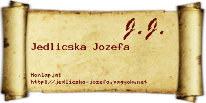 Jedlicska Jozefa névjegykártya